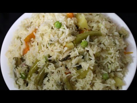 Simple and Easy vegetable pulao recipe || వెజిటబుల్ పులావ్.