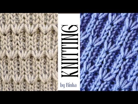 [Bulgarian] Large and relief honeycomb cells. A trendy knitting pattern.