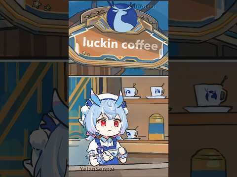 Clorinde Visits Sigewinne's Luckin Coffee [ Genshin Impact Comic ]