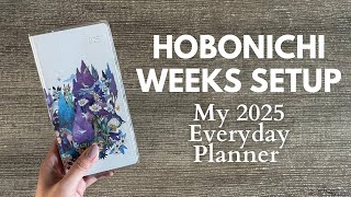 Hobonichi Weeks Setup // My 2025 Everyday Planner // Simple and chatty setup #plannersetup