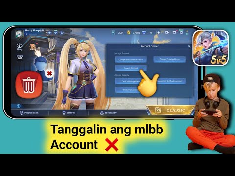 Paano mag DELETE ACCOUNT sa Mobile Legends | Tanggalin ang MLBB Account nang Permanenteng