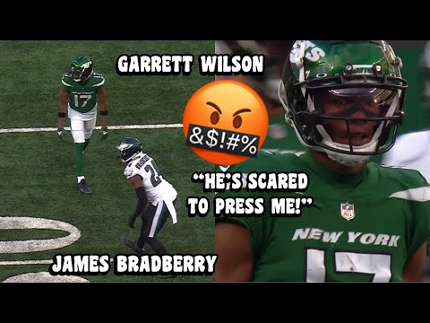 Garrett Wilson Vs James Bradberry 🔥 (WR Vs CB) Jets Vs Eagles 2023 highlights