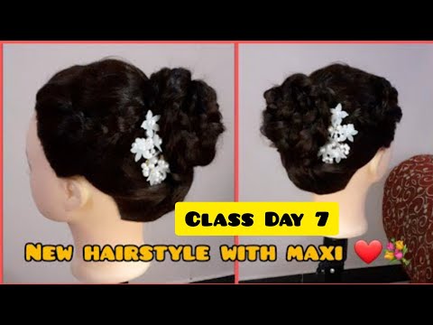 maxi hairstyle tutorial |maxi hairstyle for girl | maxi hairstyle easy | juda banane ka tarika |