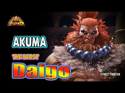 SF6 🔥 Daigo (AKUMA) Killer Beast " Aggressive Gameplay !🔥Best Top Ranked Match🔥SF6 DLC Replays🔥