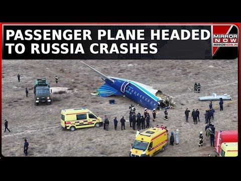 Watch: Passenger Plane On Way To Russia Crashes Near Kazakhstan's Aktau | Rescue Ops Underway