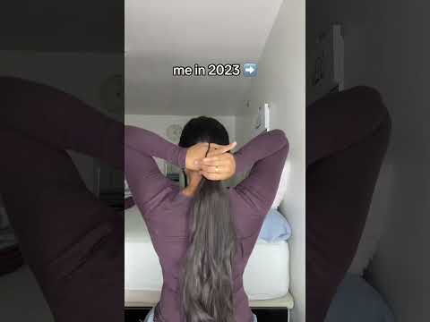 This tiny hair hack makes my hair look so much cuter #hairstyle #hairtok #shinyhair #longhair