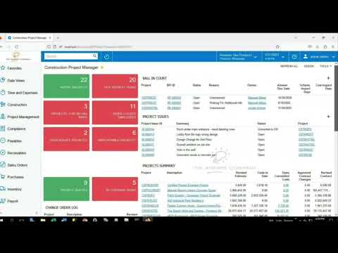 Acumatica - Billing for Construction Projects