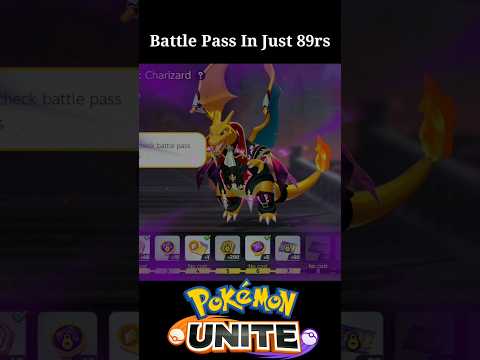 Charizard Battle Pass in just 89rs 😁|| Pokemon unite