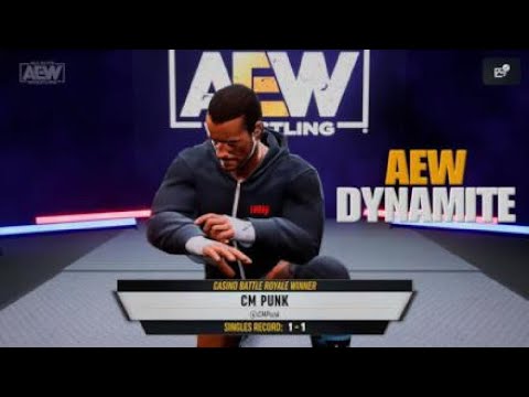 AEW DYNAMITE CM PUNK HELP JON MOXLEY FENDS OFF INNER CIRCLE!!!!!!!!!!!!!!!