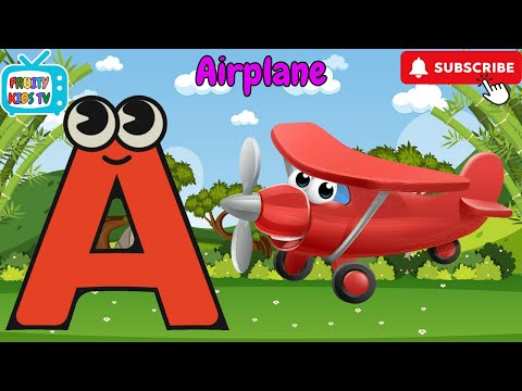 A to Z Phonics Song | Fun Letter Sounds & ABCs for Kids | Learn with Airplane & More, Nursery Rhymes