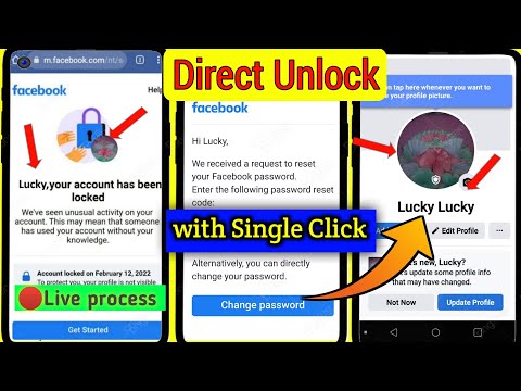 🔴Direct Unlock Locked Account Facebook With Single Click -How To Unlock Locked Account Facebook 2022