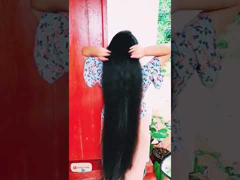 Are you also dreaming long hair /long hair bun drop /සිංහල /#shorts #longhair#Hairgrowth#Healthyhair