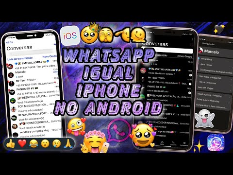 SAIU! WHATSAPP DE IPHONE NO ANDROID - IOS 2022 Nova Atualização - NOVOS EMOJIS E MUITA FUNÇÃO