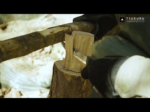 Make an instant hammer with logs ┃ Reinforce the stairs with dead wood