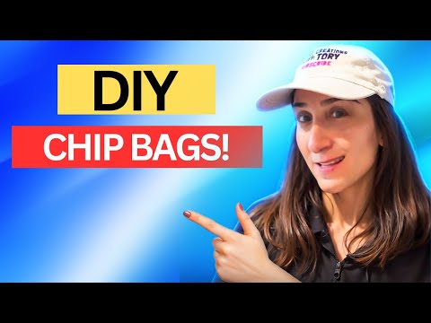 How To Make Your Own Chip Bags Tutorial #diy #canva #diycrafts