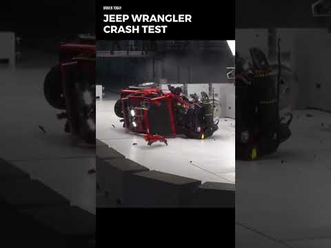 Jeep wrangler crash test #shorts #jeep #jeepwrangler