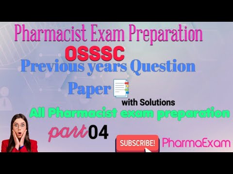 Odisha Pharmacist PreviousYearQuestionsExplanation #osssc_pharmacistexam #pharmacistexampreparation