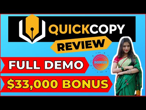 QuickCopy Review with $33,000 Bonuses 💰 QuickCopy FULL Demo