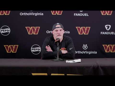 HC Dan Quinn Speaks to the Media After the Last Practice of the Week | Washington Commanders