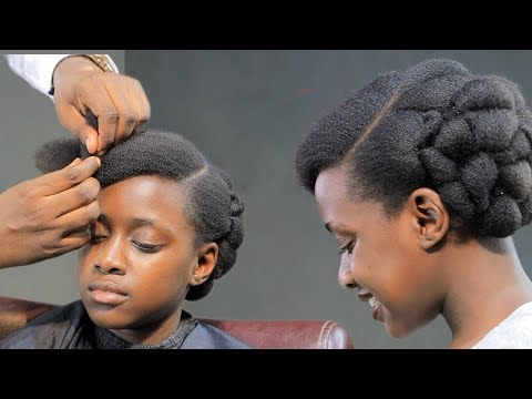 Quick & Simple Easiest Way Of Short Natural Hairstyling For My Daughter. Very Detailed