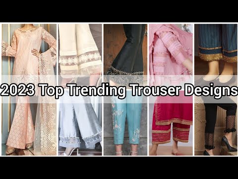 🔥2023 Top Trending Designer Pant Collection For Women || ये PANT DESIGN आजकल बहुत trend कर रहें हैं