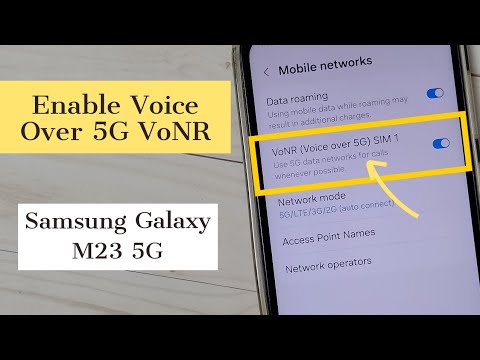 How to Turn ON / OFF Voice Over 5G VoNR on Samsung Galaxy M23 5G