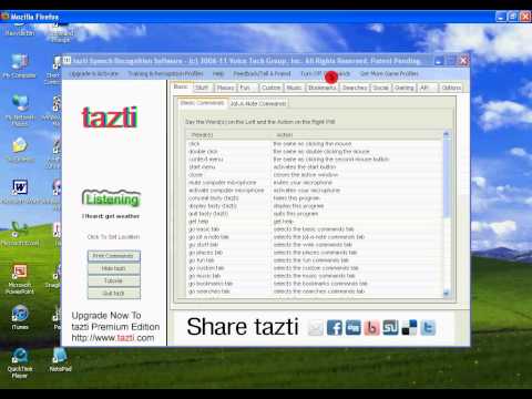 How to Use Speech Recignition Tazti FirmWare