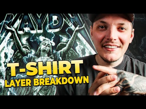 Advanced T Shirt Design Layer Breakdown