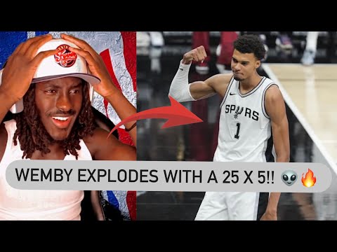 Woah.. WEMBY IS A MONSTER!! Jazz At Spurs Highlights Reaction