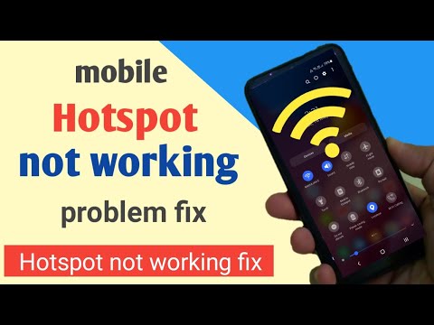 Mobile hotspot not working | hotspot not turn on | hotspot kaam nahi kar raha problem fix