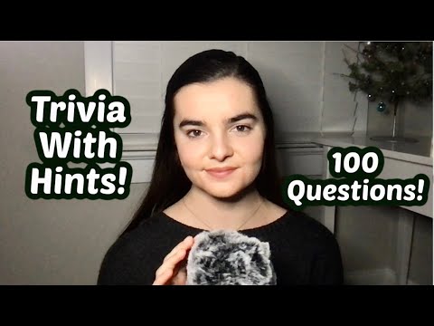 ASMR Asking You 100 Trivia Questions With Hints! Part 4