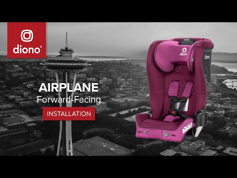 Diono® All-in-One Convertible Car Seat | Airplane Forward-Facing Installation