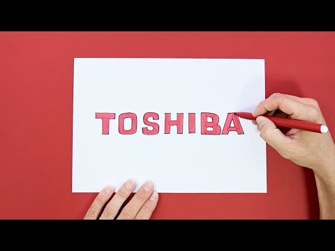 How to draw Toshiba logo