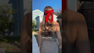 Christmas hair idea🎁❤️ #hairstyles #hairtutorials #holidayhairstyles #christmashairstyles