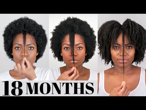 18 Month Natural Hair Growth (Length Check) (Hair Update) (Oct 2018)