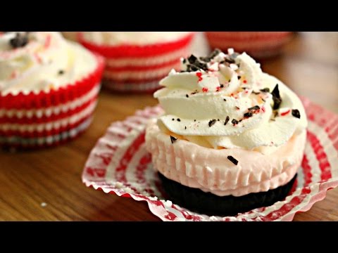 NO BAKE Peppermint Cheesecakes | sweetco0kiepie