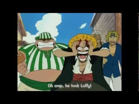 Shanks panics because he lost luffy