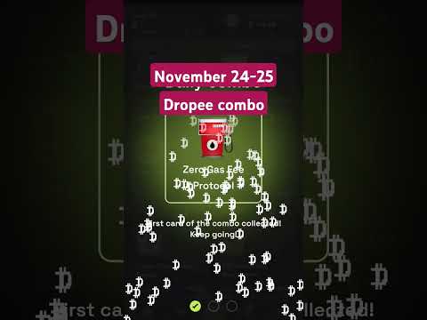 Dropee daily combo today | dropee daily combtod 24 -25 November/Combo Dropee | Dropee 24-25 November