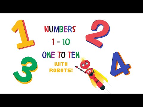 Learning 1-10 with SUPER SILLY robots! (Toddler Fun!)