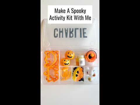 Make A Spook Activity Kit With Me - Halloween Playdough Box