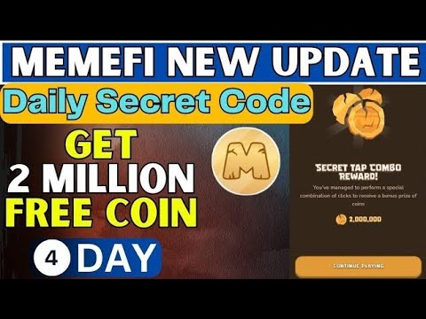 Memefi Secret Combo 2 jule | today Memefi combo | Memefi updated. | Memefi Token | @MemeFiClub