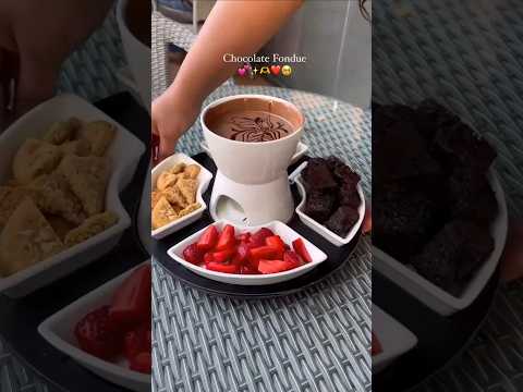 Chocolate fondue 🍫...#shorts #youtubeshorts #shortvideo #viralvideo #chocolate