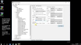 How to open a summary report of prints per user for a specific department