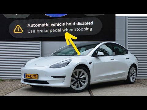 “Automatic vehicle hold disabled” warning in Tesla – Reasons