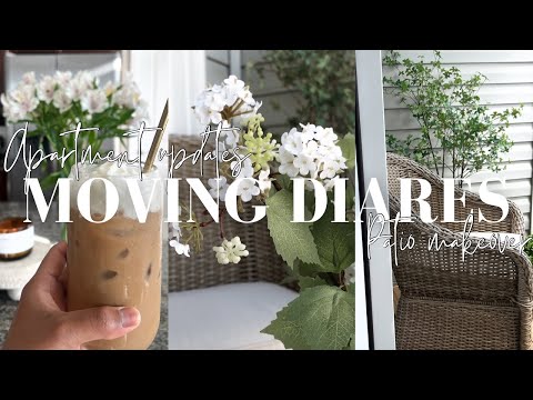 MOVING VLOG EP:13 | Small patio makeover, new furniture + spring decor haul, grocery haul & more…