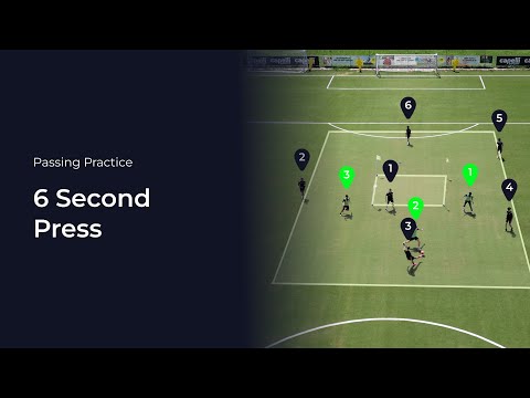 6 Second Pressing | Soccer Coaching Drill