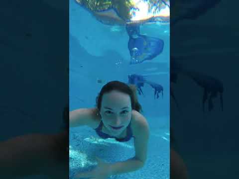 Mermaid swimming underwater