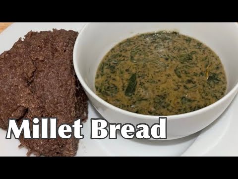 How to prepare millet bread | Ugandan millet bread | Kwon kal with boo soup (Acholi food)