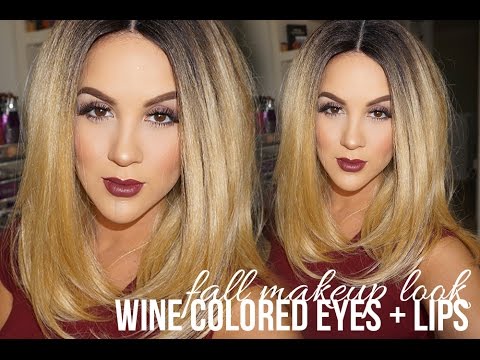 Fall Makeup Look | Wine Colored Eyes + Lips