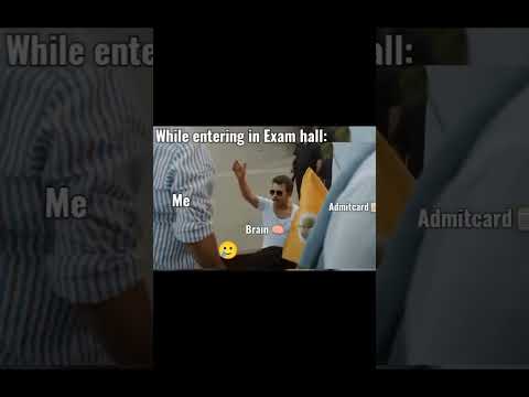 Entering in exam hall // #brain #comedy #cma #cmainter #exams #cmaexams